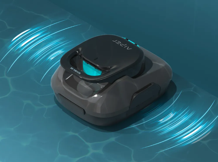 Aiper Scuba SE чистит дно бассейна